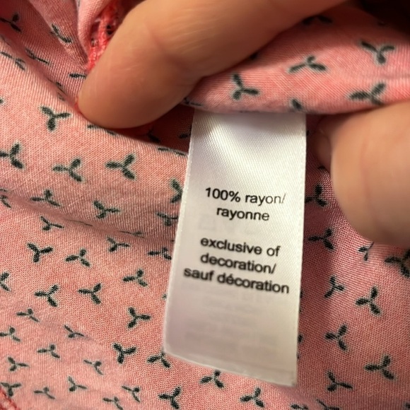 Maurices Coral Patterned light weight Blazer size large - Picture 3 of 10